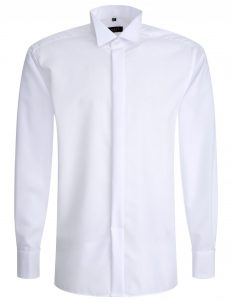 Мужская рубашка прямая (Modern Fit) белая со стандартным рукавом